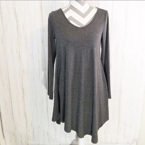 Dearcase asymmetrical tunic top/dress size M gray